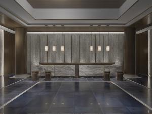 新中式酒店大厅接待前台