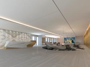 后现代售楼处大堂大厅接待前台