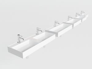 现代白色陶瓷洗手盆