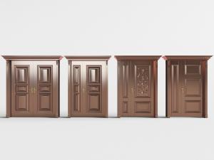 欧式铜制双扇大门