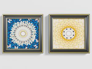 美式方形装饰挂画3d模型 美式方形装饰挂画