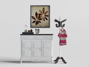 欧式雕花玄关柜边柜