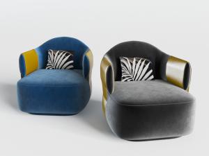 后现代单人沙发3d模型 后现代单人沙发