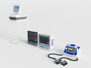 现代心电检测仪医疗器械3d模型 现代心电检测仪医疗器械