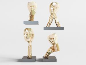 现代抽象人物雕塑雕刻