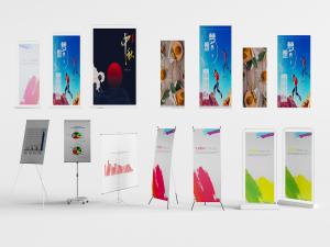 超市卖场带支架的海报广告牌