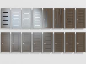 现代实木平开门