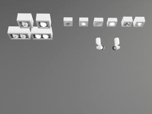 现代方形筒灯射灯