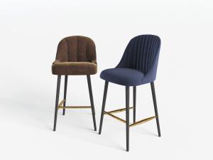 现代布艺吧椅