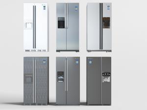 不锈钢双开门电冰箱