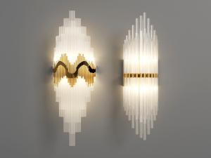 现代水晶管壁灯