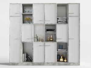 工业风做旧装饰柜置物架