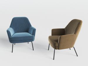 现代布艺单人沙发3d模型 现代布艺单人沙发