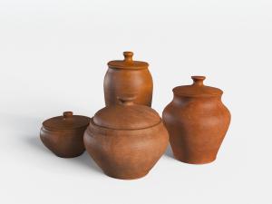 中式陶瓷器皿土陶罐