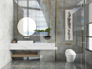 新中式大理石洗手盆洗手台马桶