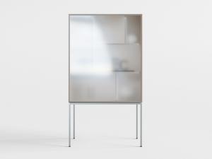 现代磨砂柜门的装饰柜、玄关柜