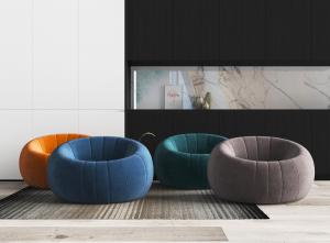 现代窝窝造型的懒人沙发