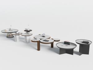 新中式圆形茶几