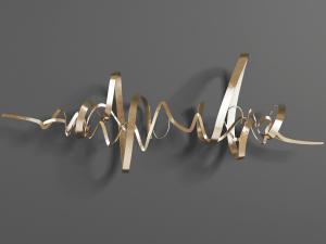 现代墙面立体飘带挂件