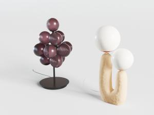 现代球形灯罩多头台灯