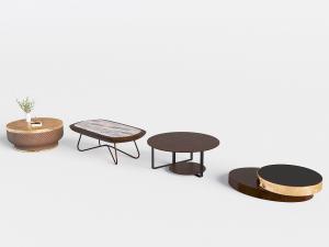 新中式圆形、椭圆形茶几