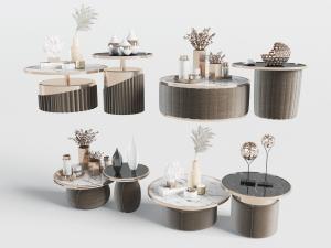 新中式圆形茶几