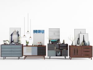 北欧实木玄关柜边柜