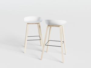 北欧实木吧凳