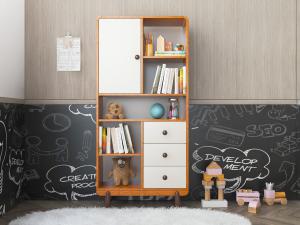 北欧儿童装饰柜置物架