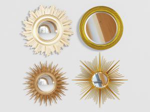 现代轻奢装饰镜子墙饰挂件