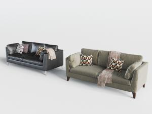 后现代多人沙发