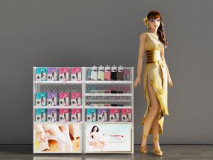 现代超市卖场长筒袜货架展示架