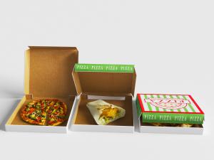 放在纸盒里的披萨食物
