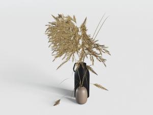 中式陶瓷花瓶芦苇花