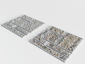 现代园林鹅卵石景观小品