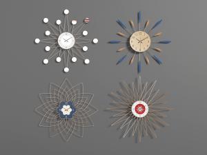 现代轻奢墙饰挂件钟表3d模型 现代轻奢墙饰挂件钟表