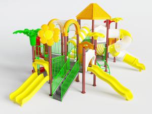 现代大型多功能滑滑梯儿童娱乐设施设备3d模型 现代大型多功能滑滑梯儿童娱乐设施设备