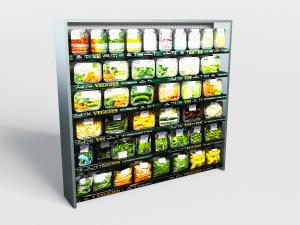 现代生鲜店蔬菜摆放展示柜货架