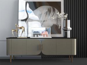 现代轻奢玄关柜边柜