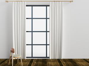 现代轻奢白色窗帘