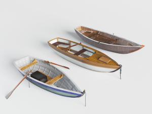 现代划水小船、木舟