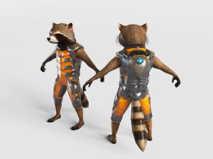 动漫卡通穿盔甲的狸猫