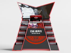 后现代超市便利店饮料货架展示架