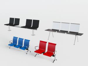 现代公共金属椅子