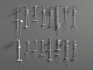 现代不锈钢淋浴花洒