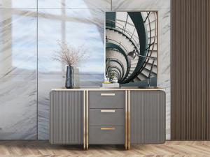 现代轻奢玄关柜边柜