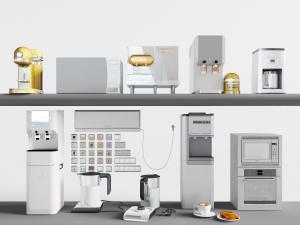 现代饮水机咖啡机消毒柜厨房家电