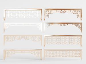 新中式金属雕花花格