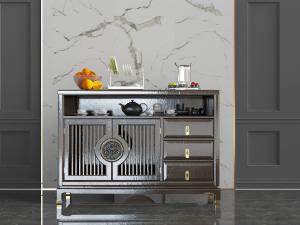 中式实木玄关柜边柜