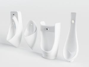 现代多款白色陶瓷小便池